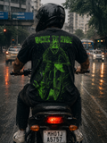 Born To Ride Biker T-Shirt | Black Acid Wash | Ghamandi Sherr