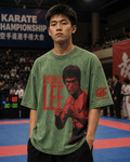 One-Inch Punch Tee | Green Acid-Wash Streetwear