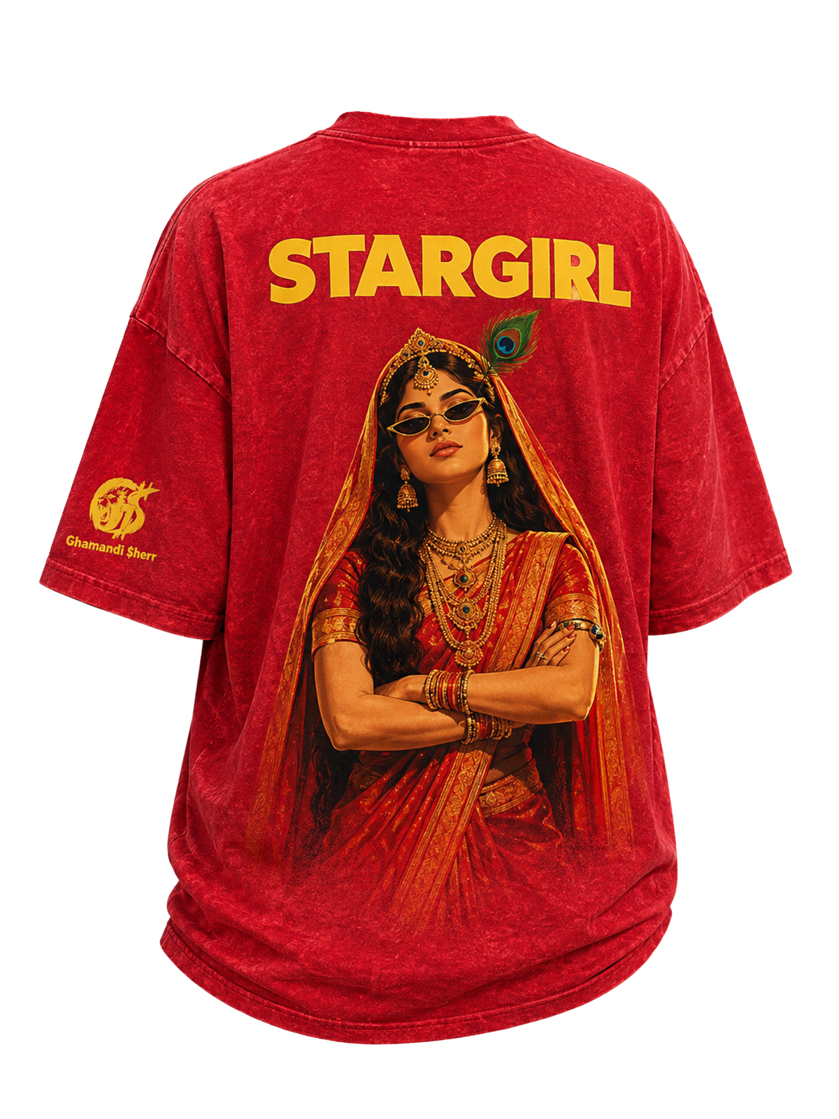 STARGIRL Red Acid-Wash Graphic T-Shirt – Ghamandi Sherr